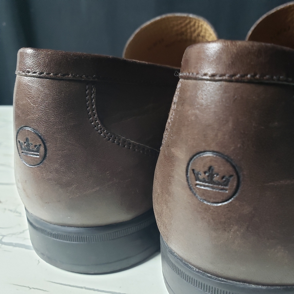 Peter Millar Crown Leather Horse-Bit Loafers (style ME0F51) - Men's size 10 M - Picture 9 of 13
